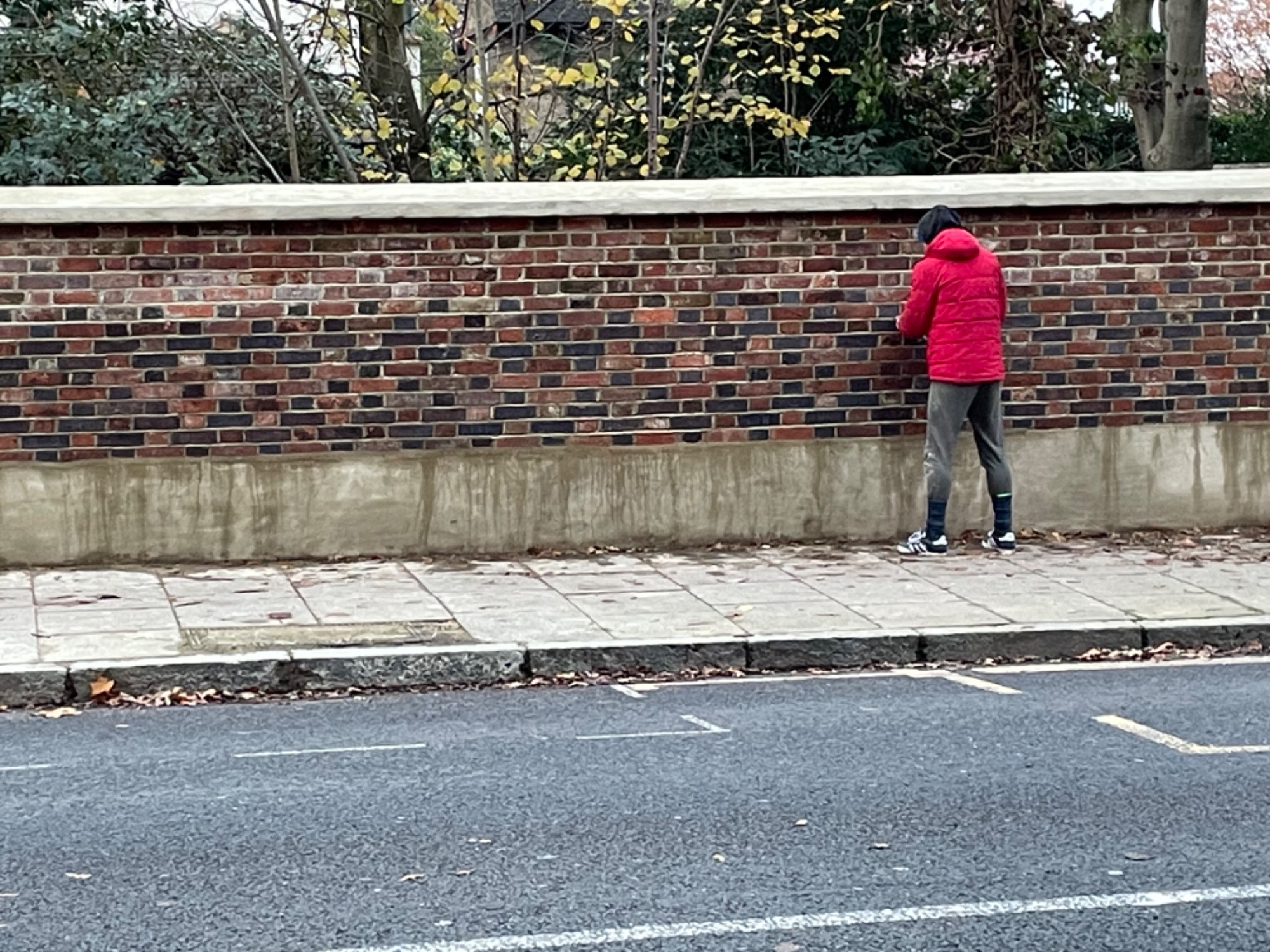 Completed brick boundary wall rebuild on Westcombe Park Road SE3 London by GMAS Group
